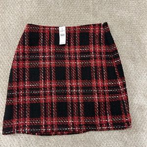 Loft tartan plaid skirt